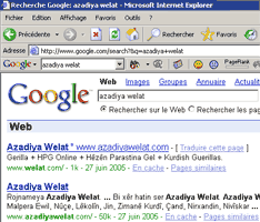 Encamê Lêgerîn li Google: Azadiya Welat